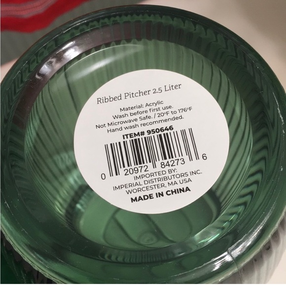 NEW ! “ 2 Set “ Ribbed Pitcher 2.5 Liter - Picture 5 of 10